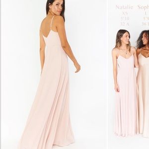 Show me your MuMu bridesmaid dress dusty blush